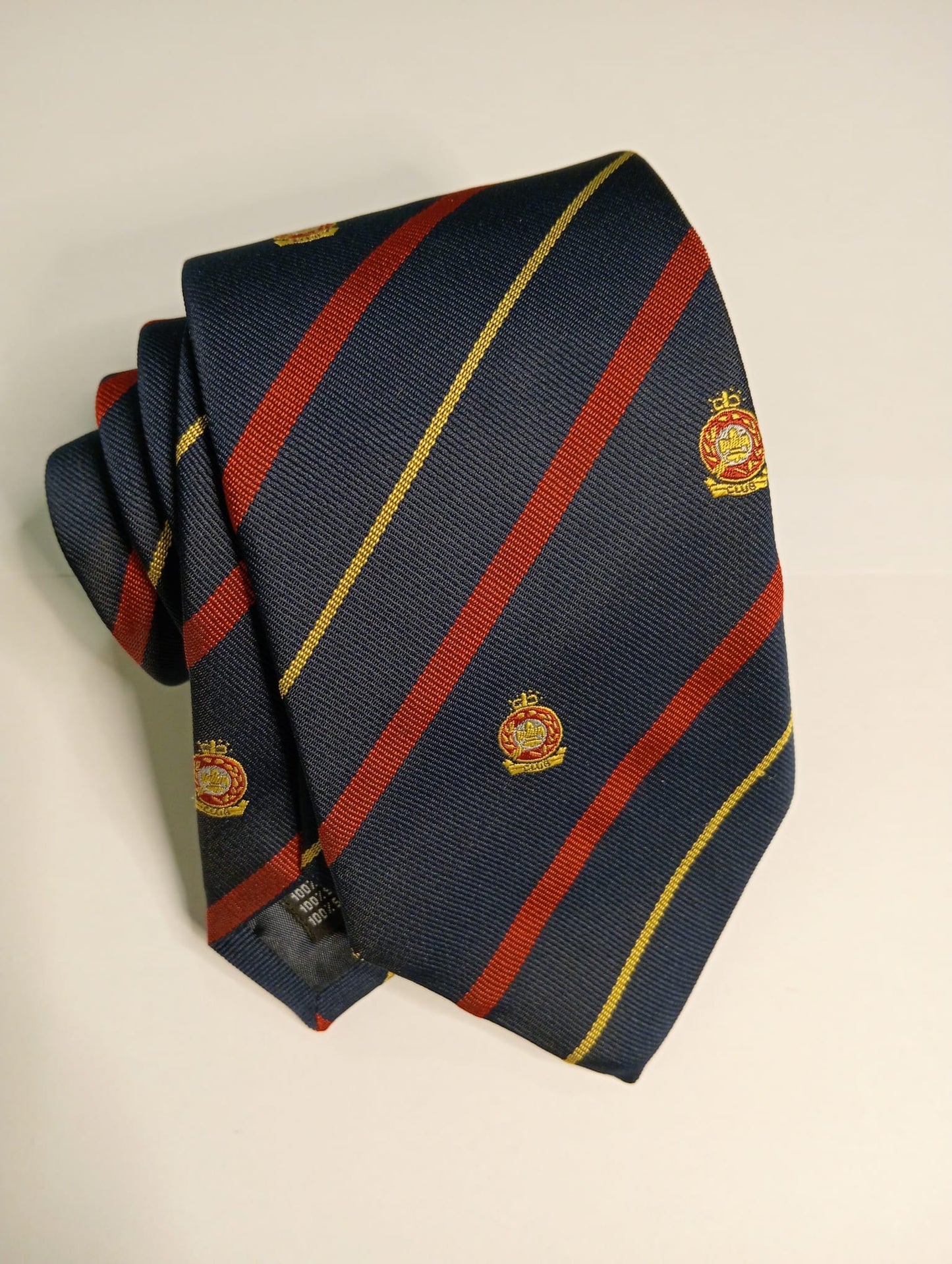 Corbata regimental rayas rojas