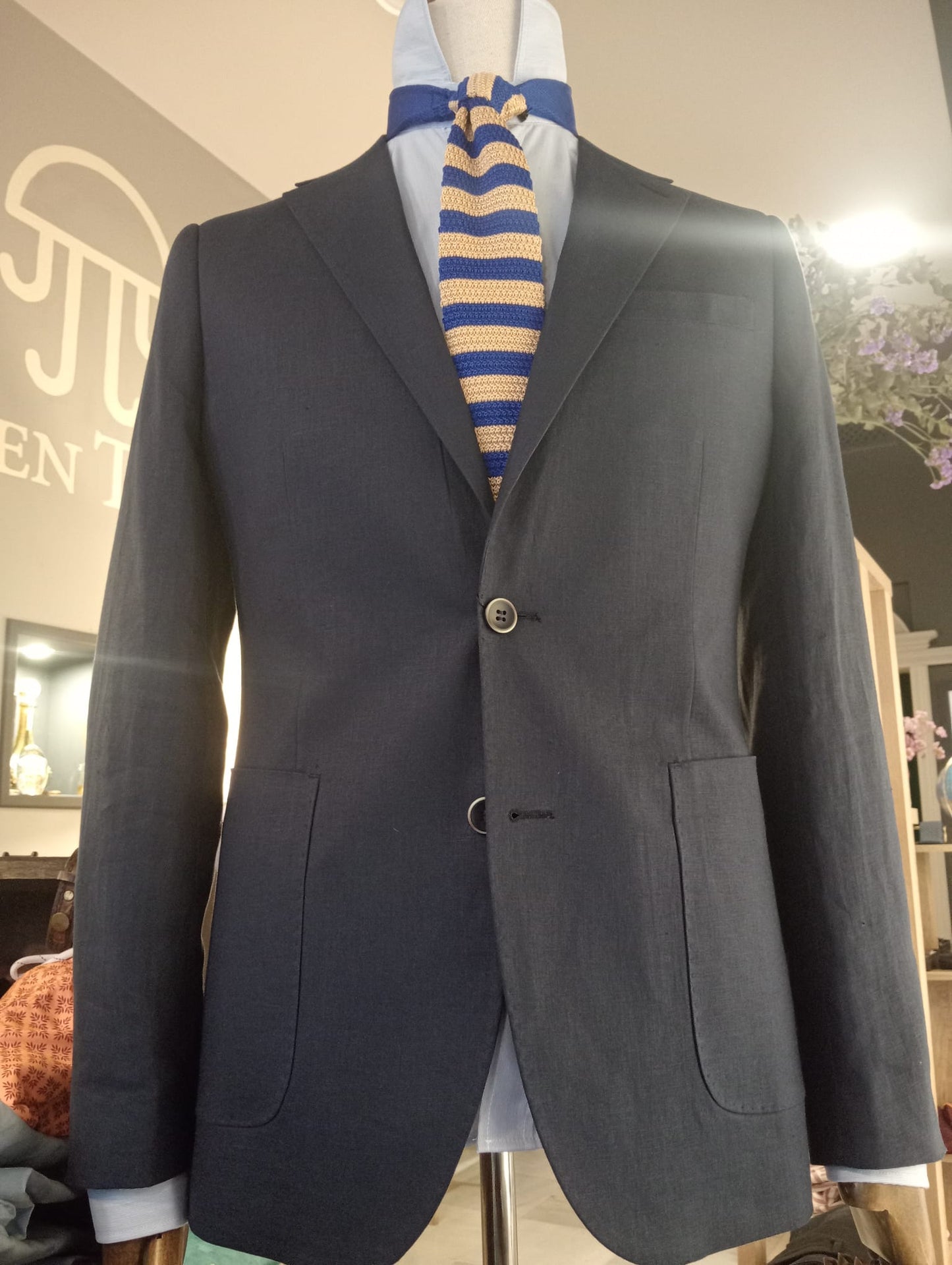 Blazer lino navy