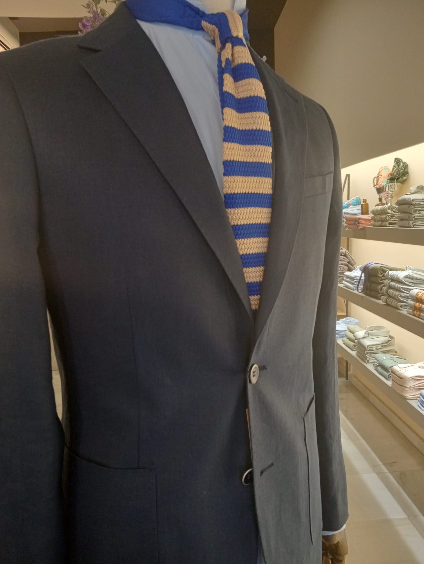 Blazer lino navy