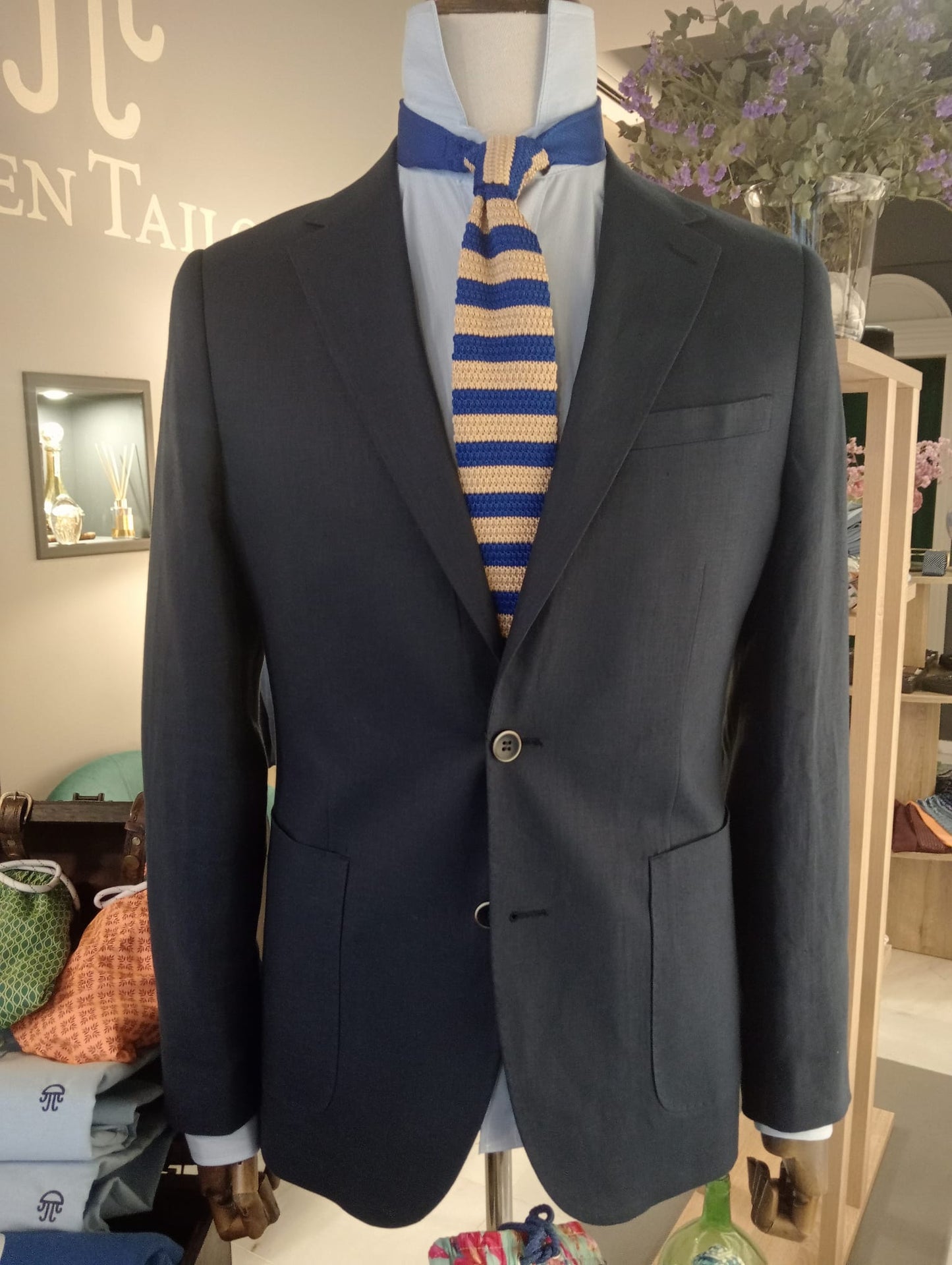 Blazer lino navy