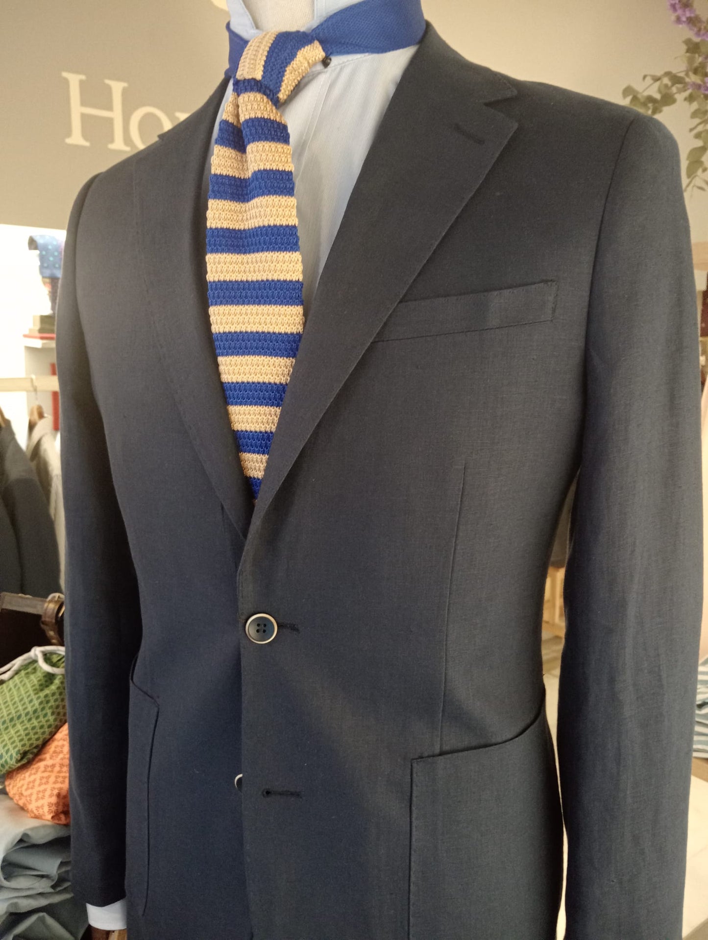 Blazer lino navy